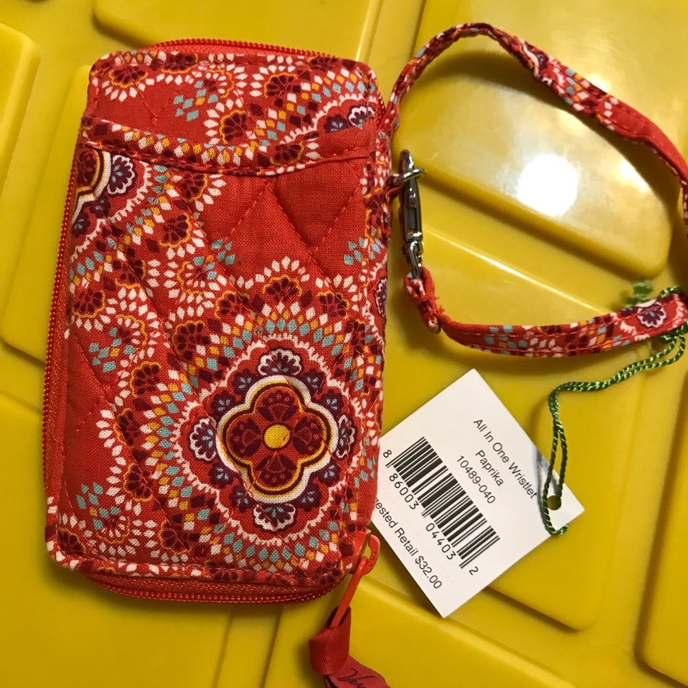 Vera Bradley All In One Wristlet ~ Paprika